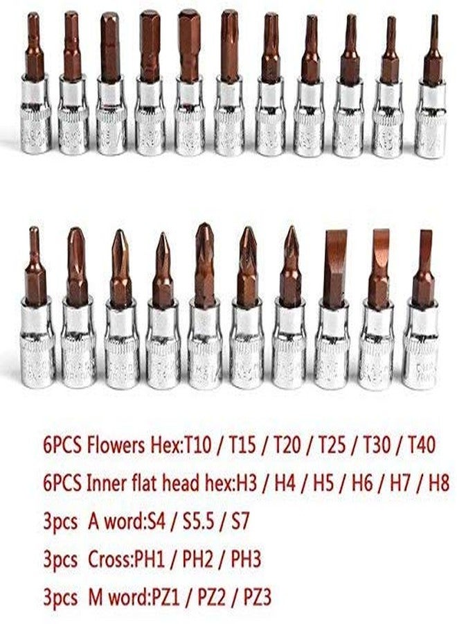 Swabs® 46 In 1 Pcs Tool Kit & Screwdriver and Socket Set l 1/4 Inch Socket Combination Set Diy Repair Tool Kit (46-Pieces) - Image 2