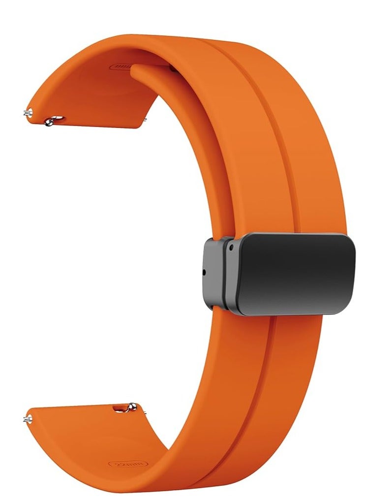 JAJEEK Magnetic Watch Band – Soft Silicone Sport Strap with Quick Release for 16mm, 18mm, 19mm, 20mm, 22mm Watch Lugs | Magnetic Folding Clasp | Sweat-Resistant & Skin-Friendly Band for Men & Women | Replacement Strap for Smartwatch & Traditional Watches - Image 1