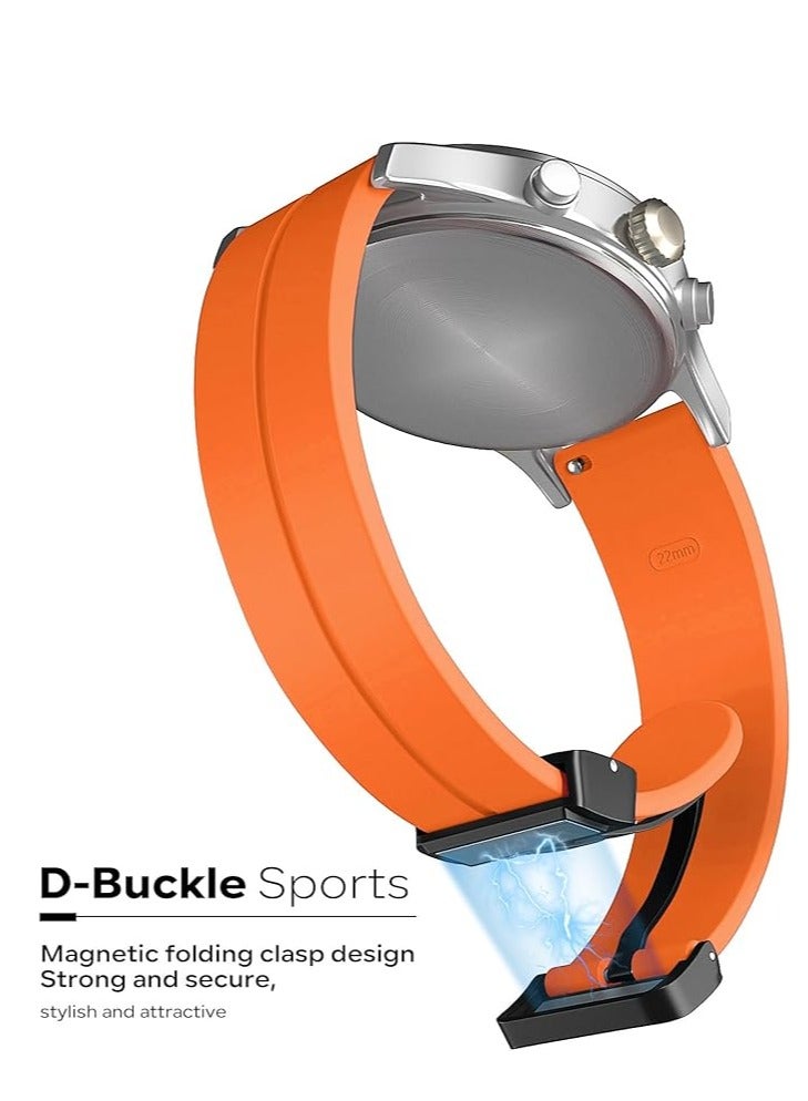 JAJEEK Magnetic Watch Band – Soft Silicone Sport Strap with Quick Release for 16mm, 18mm, 19mm, 20mm, 22mm Watch Lugs | Magnetic Folding Clasp | Sweat-Resistant & Skin-Friendly Band for Men & Women | Replacement Strap for Smartwatch & Traditional Watches - Image 2