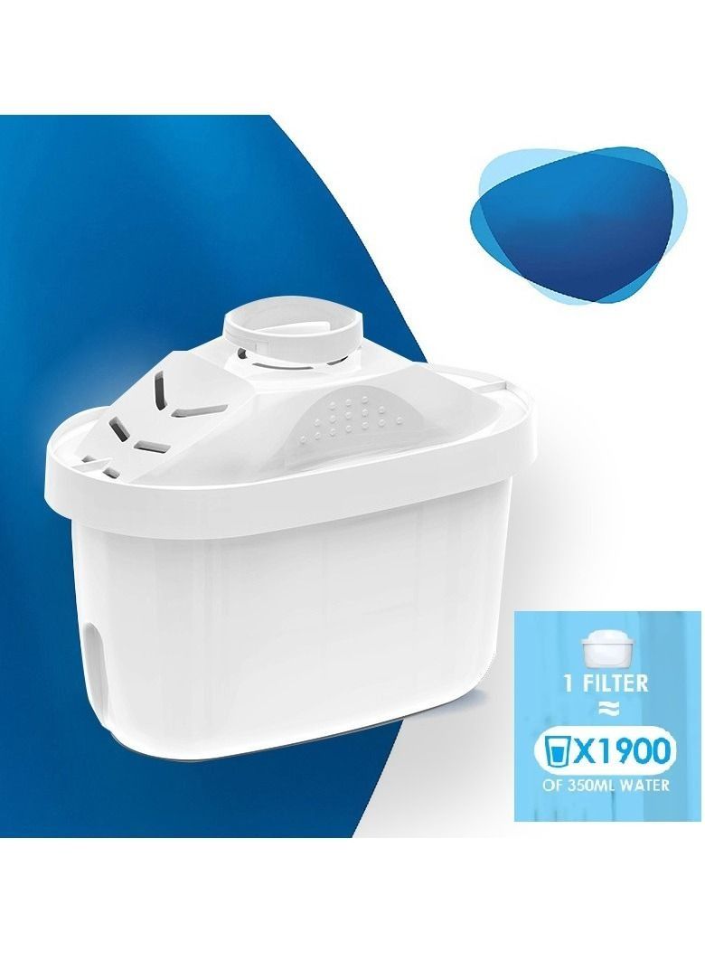 6PCS Water Filter Cartridge, 6 Pack White, Pack of 6, Water Purification Filter  - Image 1