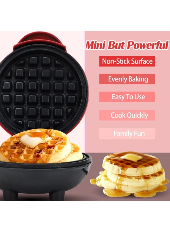 Mini Waffle Maker – Non-Stick Electric Waffle Machine for Home Kitchen