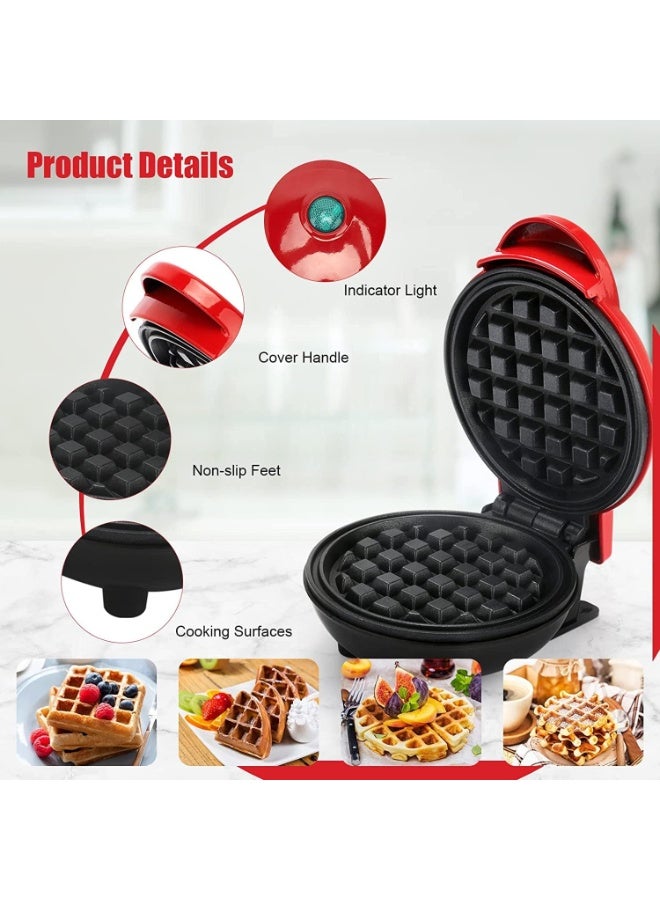 Mini Waffle Maker – Non-Stick Electric Waffle Machine for Home Kitchen