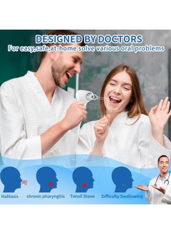 Ru syanl Tonsil Stone Removal Kit Tonsil Stone Remover Vacuum with Built-in Blue Light Rechargeable Tonsil Stone Remover for Bad Breath  - Image 3