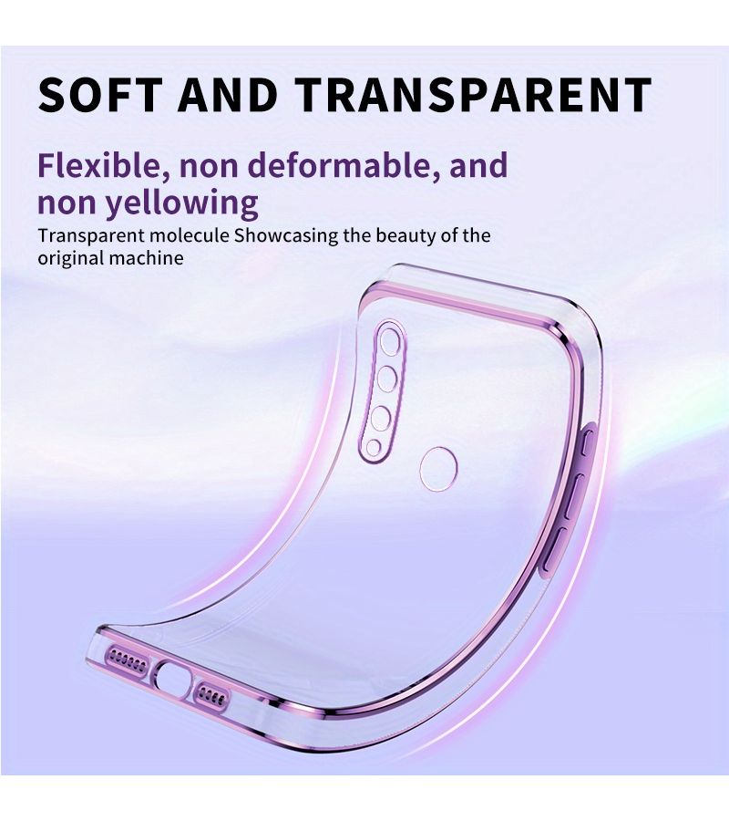 Purple Phone Card Stand Case Compatible With Huawei Y9s Dual Layer Anti Drop Camera Protection - Image 3