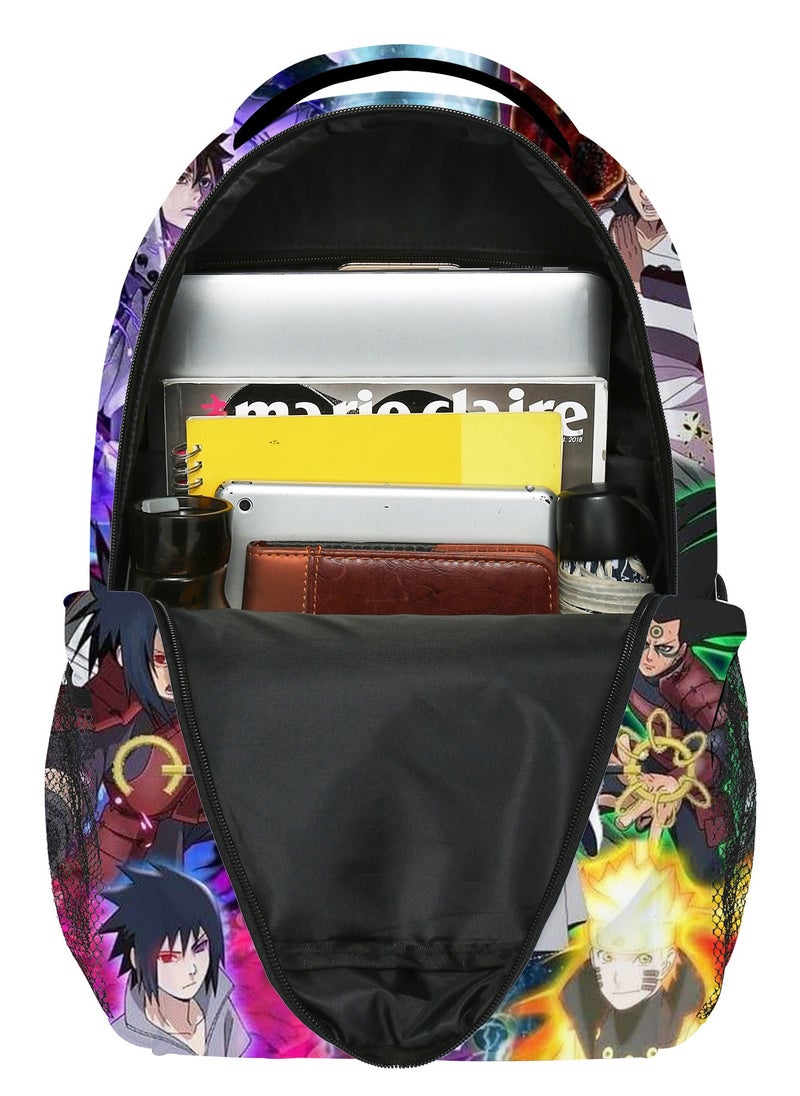 Naruto - 【 School Season 】Naruto Student Schoolbag Children's Anime Printed Backpack Teenagers Large Capacity Backpack 14 Inch Laptop Bag Leisure Bag Travel Bag - Image 1