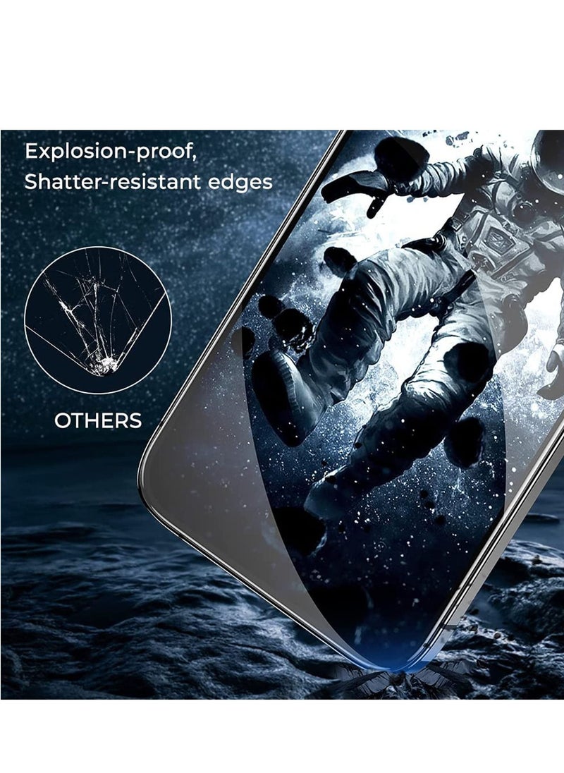 BORTONY Pack of 2 iPhone 14 Plus /13 Pro Max Privacy Screen Protector 9H Anti Spy Dark Film Guard Case Friendly Bubble Free Tempered Glass for Apple iPhone 14Plus/13 Pro Max 6.7 Inch 2022  - Image 3