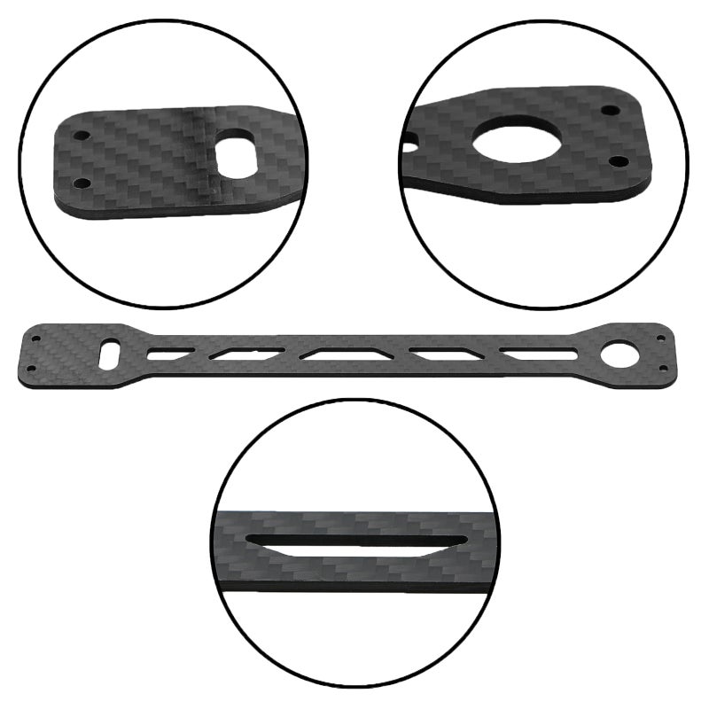 Carbon Fiber Second Floor Board Plate Replacement for Tamiya TT02 TT02B TT-02 TT-02B 1/10 Remote Control Car Upgrade Parts - Image 2