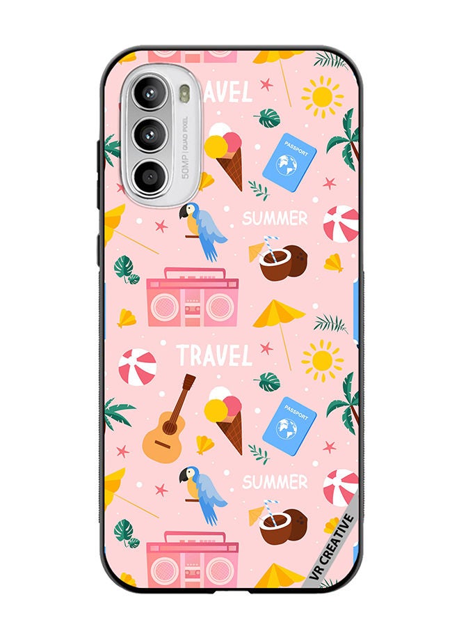 VR CREATIVE Protective Case Cover For Motorola Moto G82 Summer Season Pattern Design Multicolour - Image 1