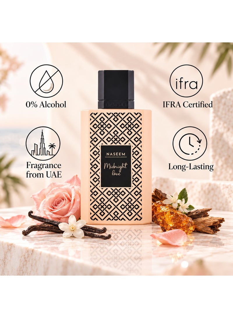Naseem Midnight Love Eau De Parfum Aqua Perfume for Women - 50ml - Image 3