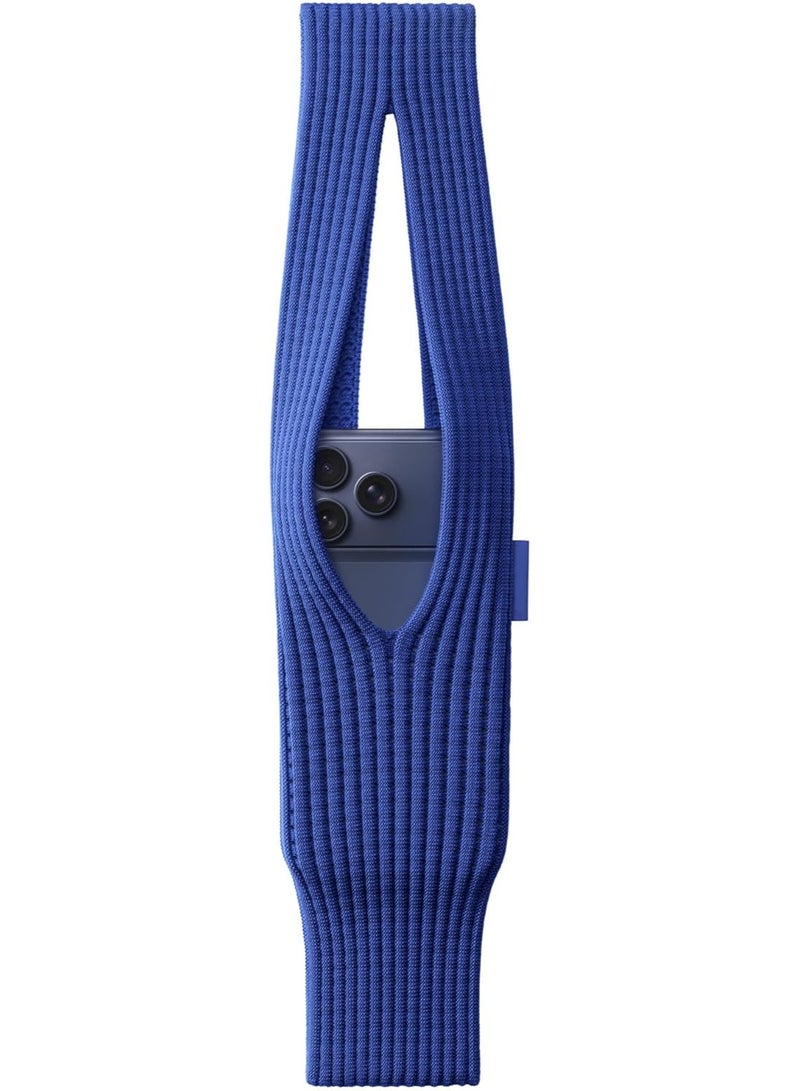 ELTRAZONE iPhone Pocket 80CM Single-Shoulder Phone Pocket Mini Short Strap Accessory for All Variants, Lightweight Crossbody Mobile Holder with Secure Fit & Easy Access (Blue) - Image 1