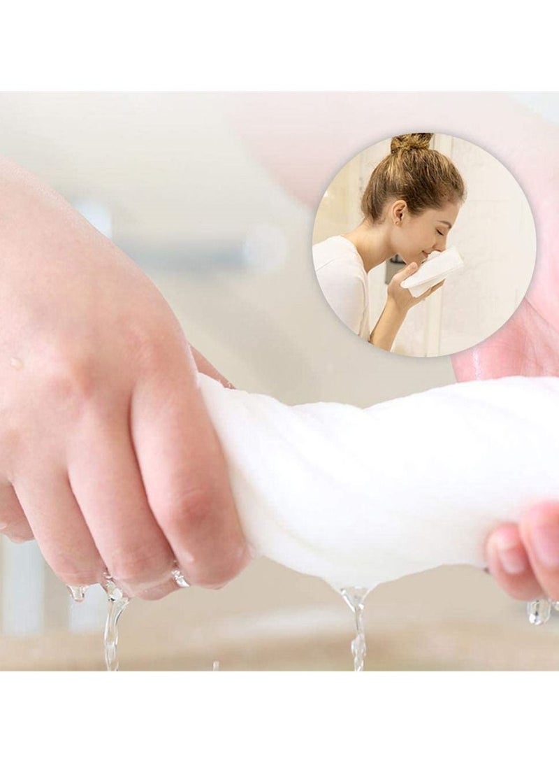 SYOSI 50PCS Mini Compressed Towels, Disposable Compressed Face Towel, Portable Compressed Cotton Coin Tissue Home Hand Wipes Toilet Paper Tablets for Travel Home Outdoor Camping Hiking, Sport, Beauty Salon - Image 4