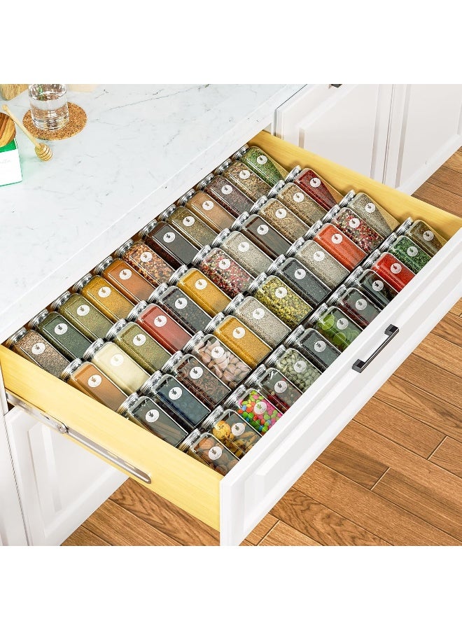 TPGP Clear Acrylic Spice Drawer Organizer, Acrylic Organizer Rack, Acrylic Spice Rack Tray for Drawer/Countertop, 4 Tier (Jars not included) (13" Wide) - Image 2