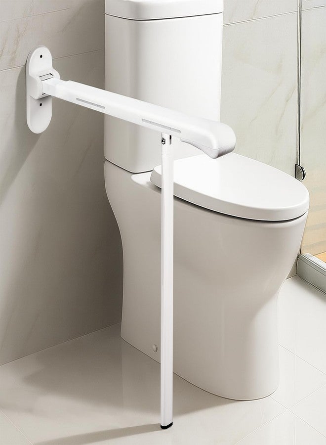 SPECILITE Heavy Duty Toilet Grab Bar - 440lb Sturdy Support, Safety Rails with Non-Slip Waterproof handrail & Night Glow Strips, Space Saving Flip-Up Design for Elderly, Disabled, Pregnant & Injury - Image 1