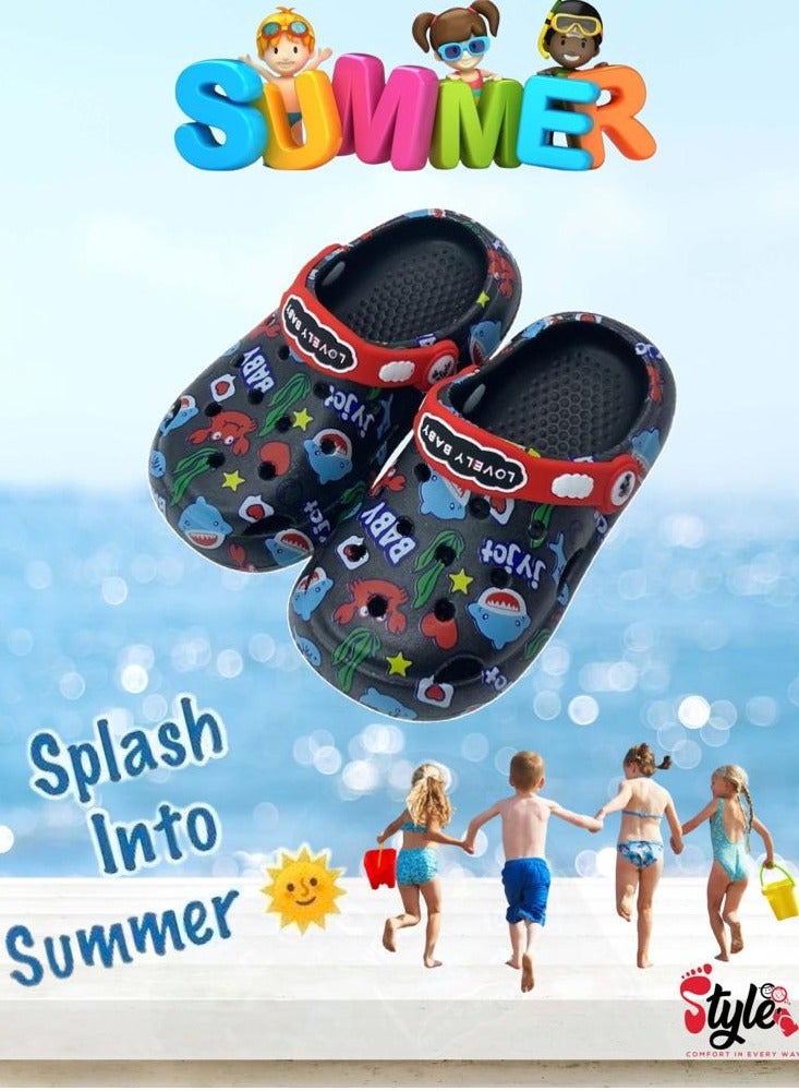 Style Kids Anti Slip Cartoon Printed Sandals And Clogs Slippers  - Image 1