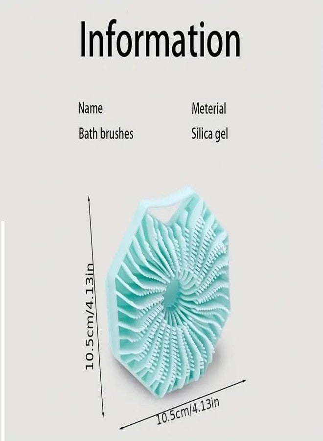Prostuff.in® Silicone Back Scrubber for Shower - Exfoliating Bath Brush, Deep Clean & Invigorate Skin, Flexible Body Scrubber with Grip Handle, Perfect for Home Spa or Bathroom Accessories 1Pcs (Multicolor) - Image 2