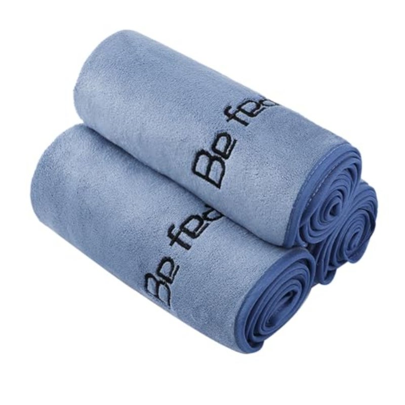 Microfiber Gym Towels Bigger Size Super Soft for Exercise Fitness, Sports, Workout, 380-GSM 15-Inch x 31-Inch Quick-Drying Towels 3 Pack, Blue - Image 2