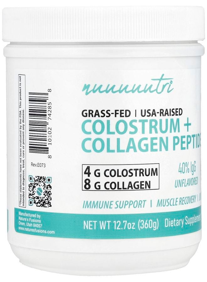 Nutri Colostrum + Collagen Peptides Unflavored 12.7 oz (360 g) - Image 2