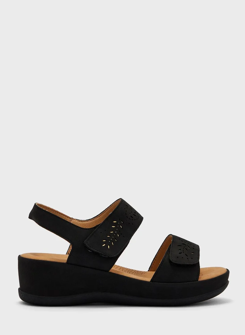 shoexpress Ankle Strap Low Heel  Sandals