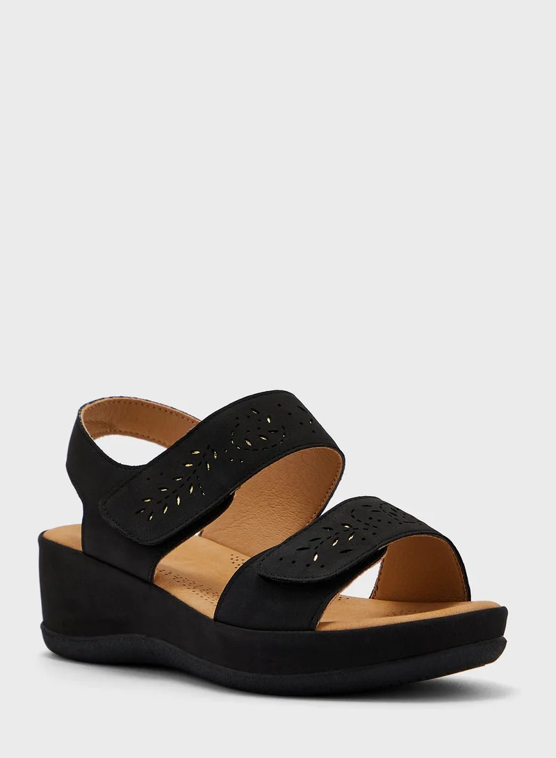 shoexpress Ankle Strap Low Heel  Sandals