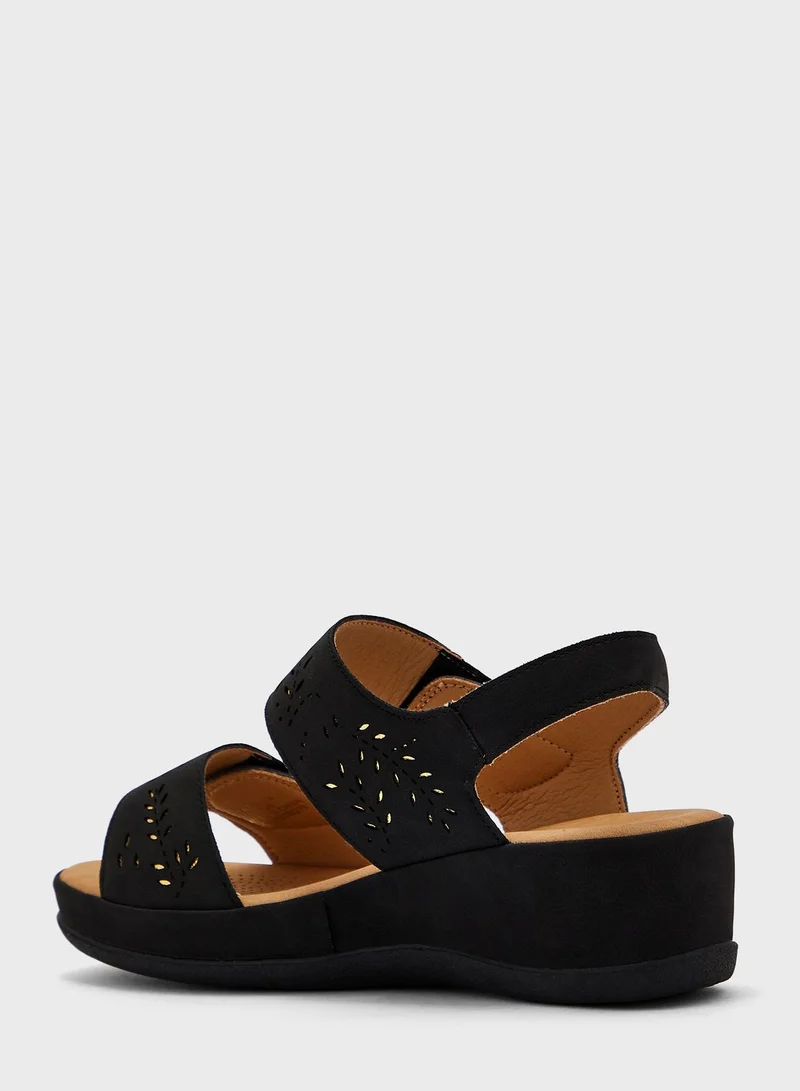 shoexpress Ankle Strap Low Heel  Sandals