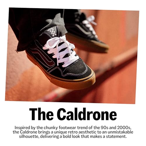 Vans Men's Caldrone Shoe | Chunky Low-Top Fashion Sneakers with Retro-Inspired Style, Gum Pop Dress Blues, 6.5 - Image 2