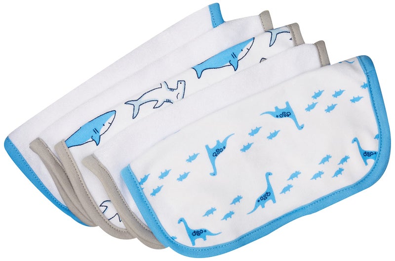 Simple Joys by Carter's Baby 8-Piece Towel and Washcloth Set, Shark/Dinasaur, One Size - Image 3