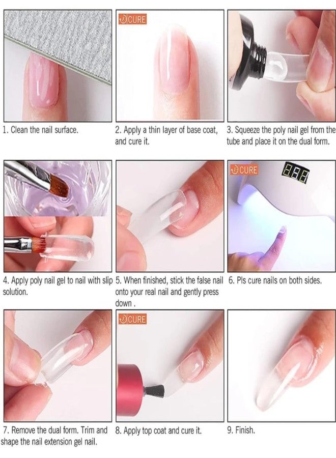 Brille Bee Acrylic Nail Kit,Polymer Powder and Monomer Set with Brush and Dapendish For Nail Extension & Beginners (Clear) - Image 3