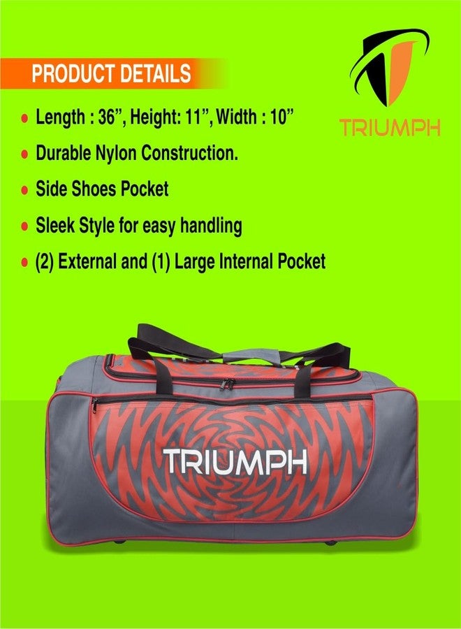 ترايامف حقائب حمل الكريكيت Triumph UNIKIT-99 رمادي/برتقالي - Image 3