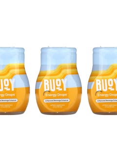 Buoy Hydrating Energy Drops Beverage Enhancer Unflavored 3 Pack 2 fl oz (60 ml) Each 