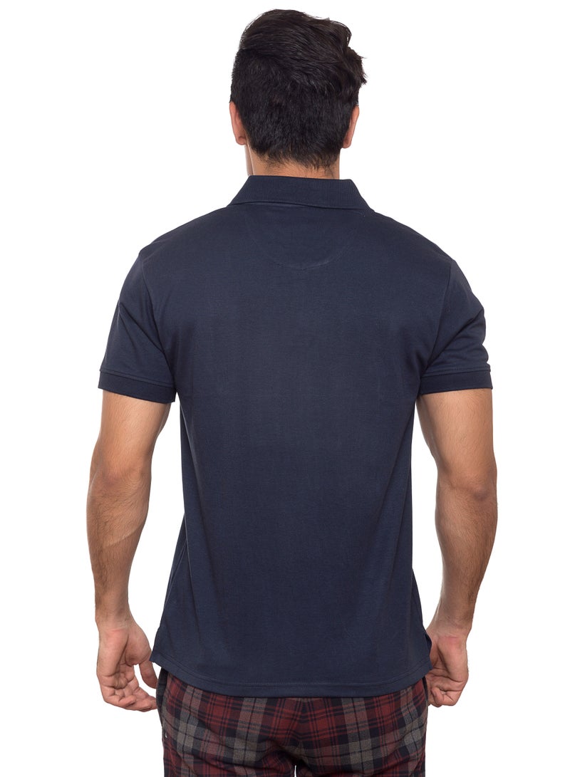 SANTHOME Basic Dry n Cool Cotton Polyester Blend Shirt Collared Neck Polo for Men  - Image 4