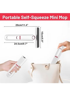 Eco Shopee SHOPPING SIMPLIFIED Eco Shopee SHOPPING SIMPLIFIED Adaptable Mini Mop Effortless Cleaning for Homes Cars Glass Tile and Various Surfaces MM1 White  - Image 4