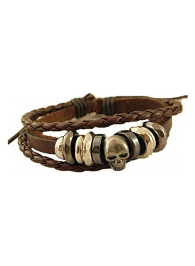 Bracelet with a skull and rings - Image 1