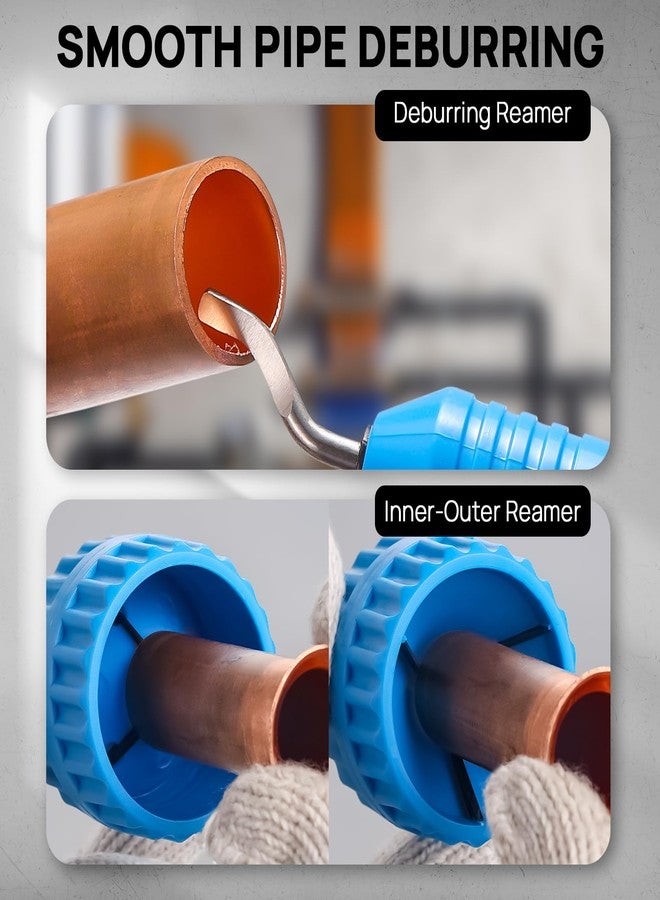 TURBRO Pipe Bender Kit with Reverse Bending Attachment, Fits 1/4 to 7/8-Inch Soft Copper, Aluminum, and Thin-Walled Steel Tubing, for HVAC, Hydraulic, Automotive, and Plumbing Systems, CT-999RF - Image 5