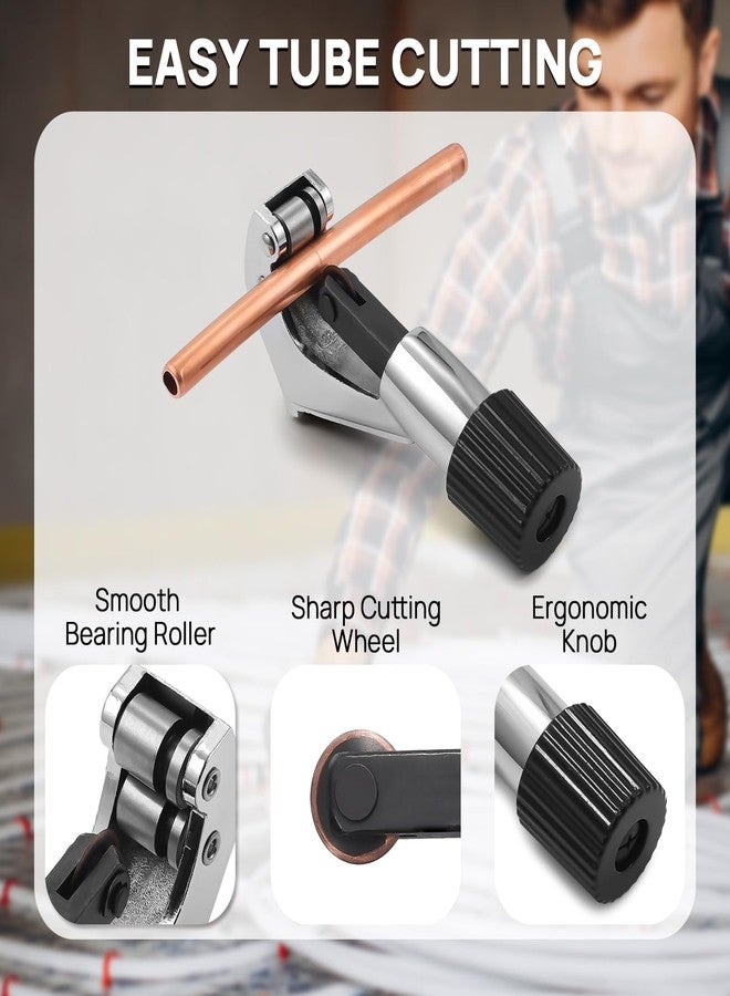 TURBRO Pipe Bender Kit with Reverse Bending Attachment, Fits 1/4 to 7/8-Inch Soft Copper, Aluminum, and Thin-Walled Steel Tubing, for HVAC, Hydraulic, Automotive, and Plumbing Systems, CT-999RF - Image 4