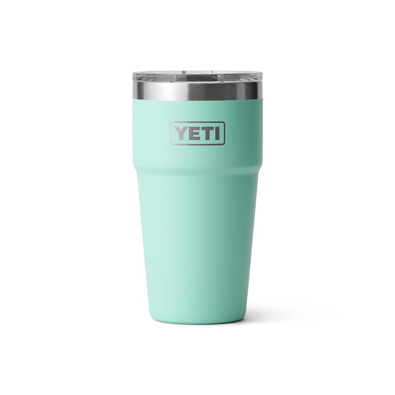 YETI Rambler 20 oz Stackable Tumbler, Stainless Steel, Vacuum Insulated with MagSlider Lid, Seafoam - Image 3