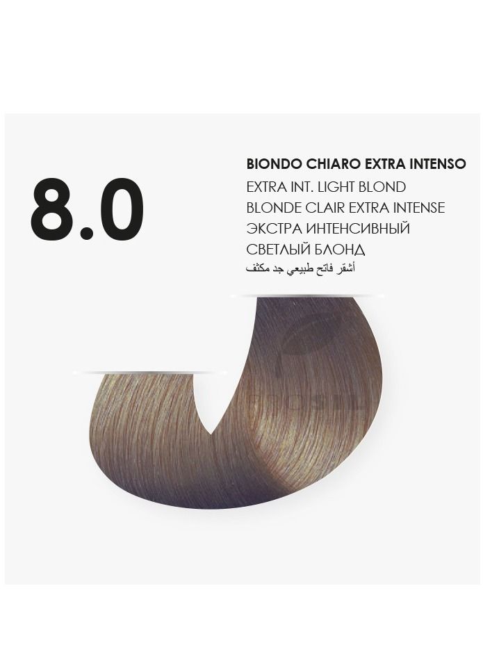 بروسيل صبغه شعر كريمي أشقر فاتح طبيعي جدا مكثف-رقم 8.0 - Image 2