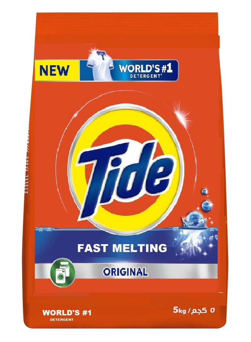 Tide Fast Melting Laundry Detergent Powder 5 Kg - Image 1