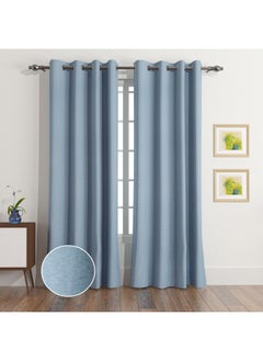 Home Box Sera Fiji 2-Piece Blackout Extra Long Curtain Set 135 x 300 cm  - Image 1