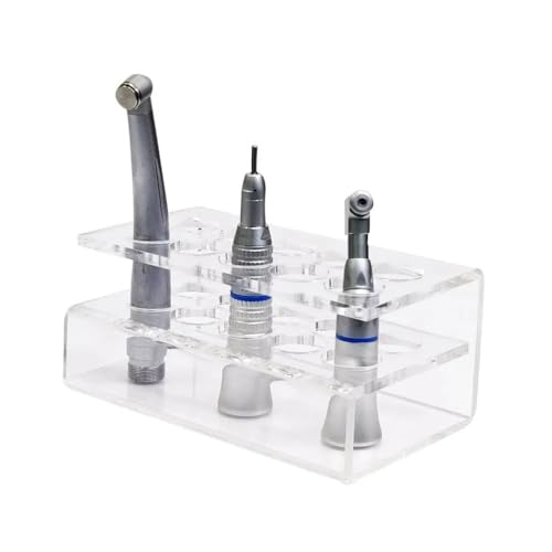 Instrudent ET Dental Acrylic Handpiece Stand | Transparent Organizer for Dental Handpieces | Durable Acrylic Construction - Image 1