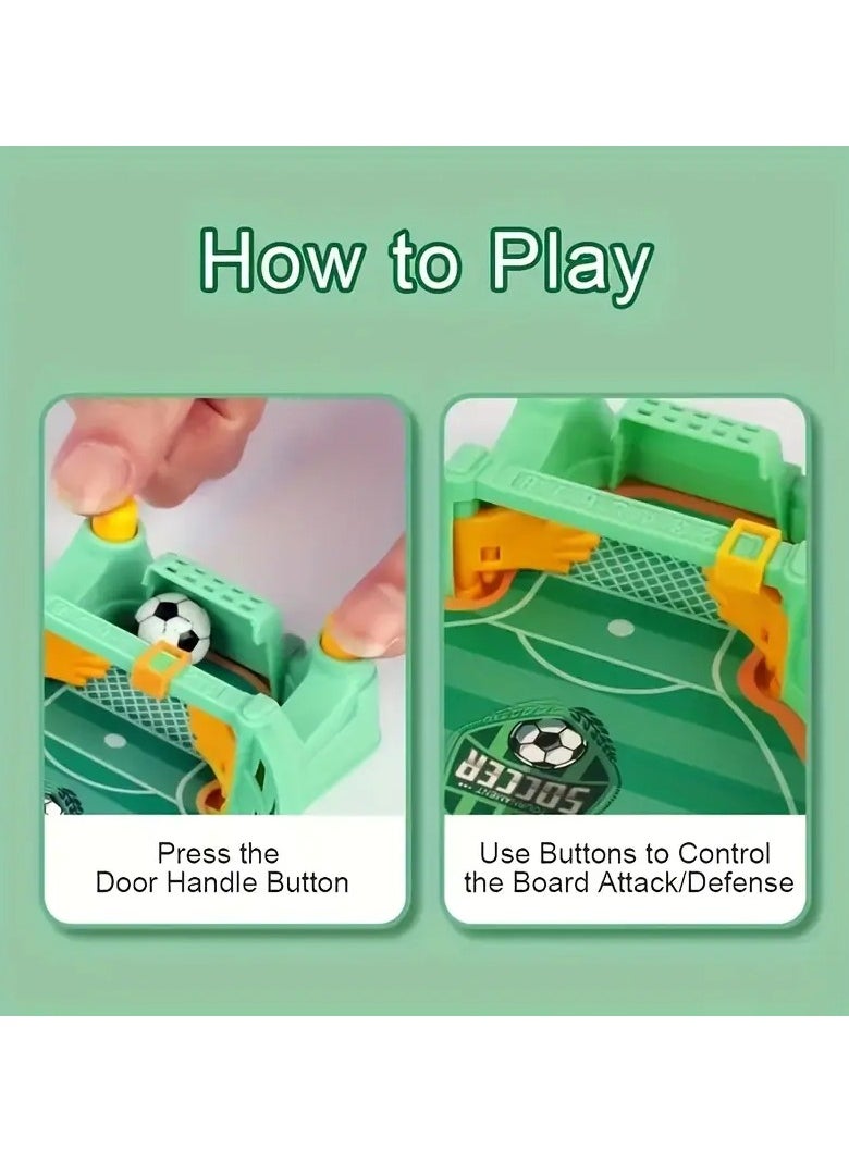 Exotic Kids Mini Tabletop Soccer Game - Dual-Player Interactive & Educational PVC Table Game, Durable Plastic Material  - Image 5