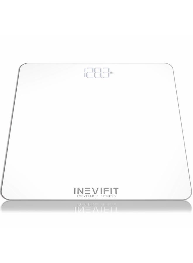 INEVIFIT ميزان الحمام، ميزان رقمي دقيق للغاية لقياس الوزن حتى 400 رطل. يشمل البطاريات - Image 1