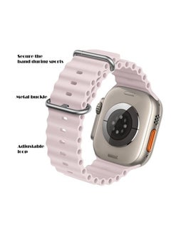 ELTRAZONE Sport New Silicone Band Compatible with Apple Watch Ultra Ocean 42/44/45/49mm Strap for iWatch Series Ultra 8 7 6 5 SE  - Image 3