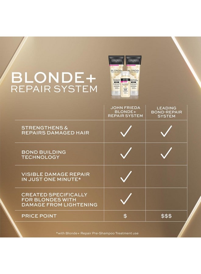 John Frieda Blonde+ Hair Repair System, Conditioner with Bond Building Complex, Restores Moisture and Protects Hair From Further Damage, Step 3 of Hair Repair System, 8.3 Oz - Image 4