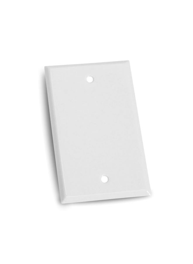 Sigma Engineered Solutions Sigma Electric, White 14240WH 1-Gang Rectangular Stamped Cover - Image 1
