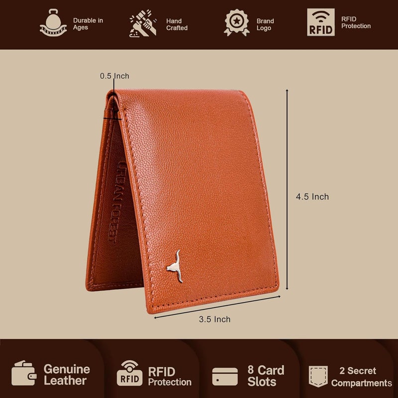 URBANFOREST محفظة جلدية بني جورج للرجال - Image 5