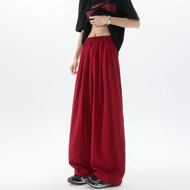 8Xl-M Dopamine Ice Silk Drape Lazy Yamamoto Pants Men'S Summer Floor-Length Wide-Leg Casual Pants Kz051P30 - Image 5