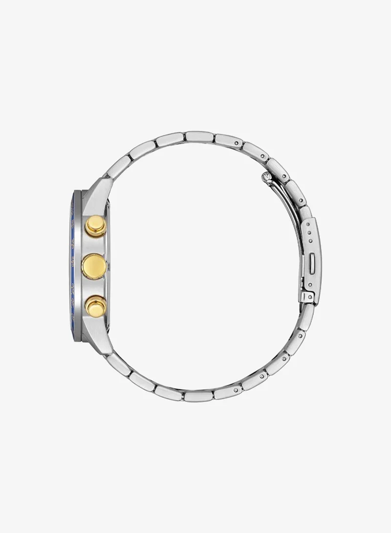Citizen Men's Stainless Steel with Two-Tone Gold Plating QUARTZ MEN Watch AN3686-53A - 44 mm