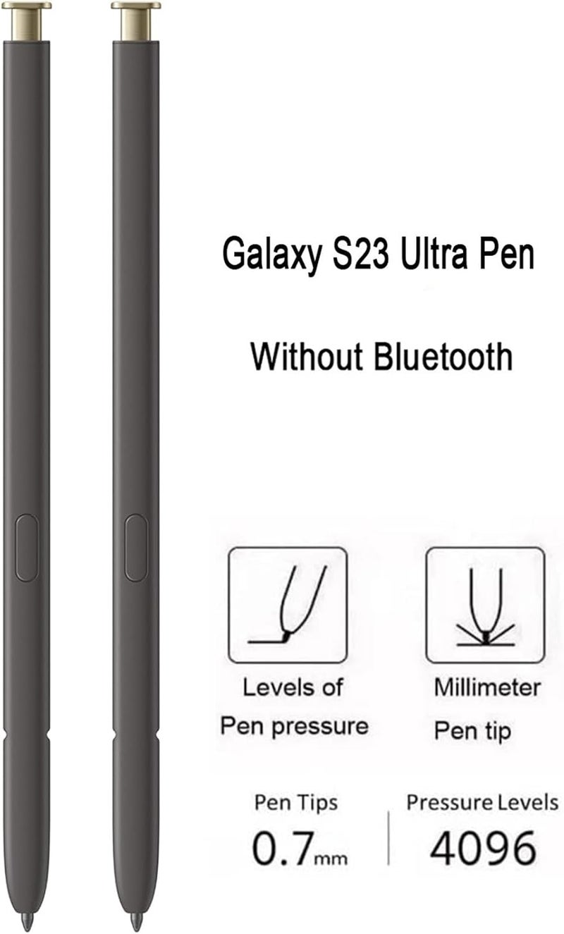 Befzygwk 2 Pcs Galaxy S24 Ultra Pen Replacement for Samsung Galaxy S24 Ultra 5G Touch Stylus Pen, Galaxy S24 S Pen Without Bluetooth Replacement Tips/Nibs (Yellow) - Image 3