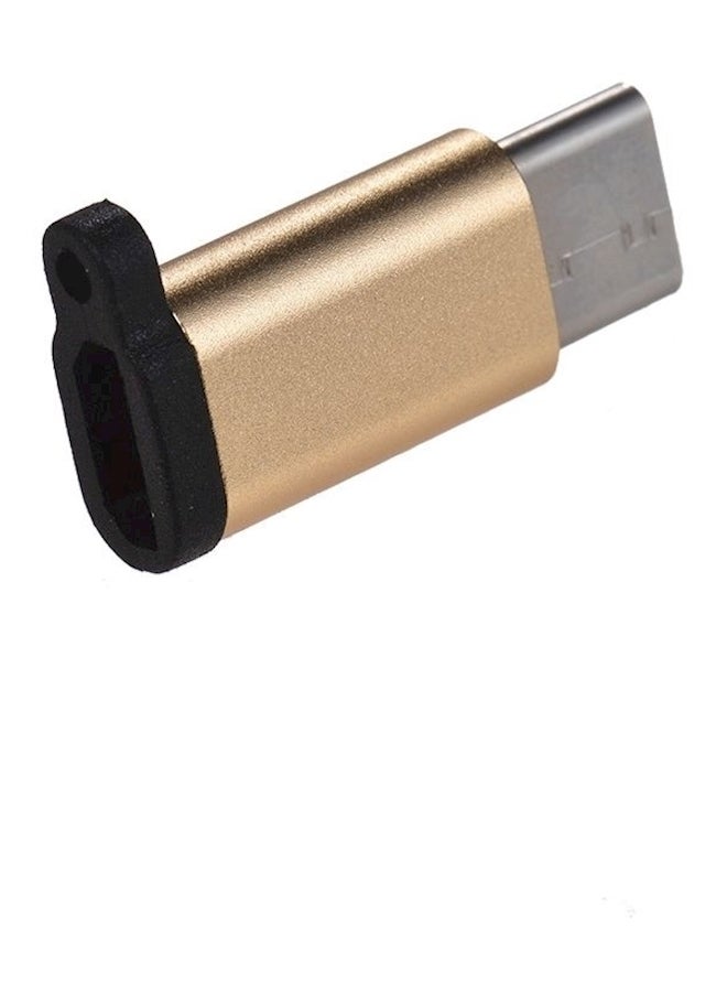 Sync Data Converter Charging Adapter Gold