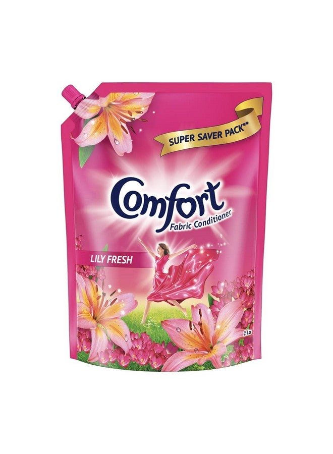 Comfort After Wash Fabric Conditioner (Fabric Softener) Pouch, For Softness, Shine And Long Lasting Freshness, 2 Ltr